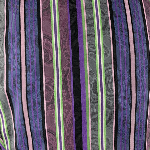 ETRO Blusa de algodón a rayas moradas y verdes talla M