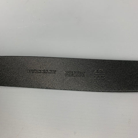 BURBERRY Talla 35 Cinturón de cuero negro