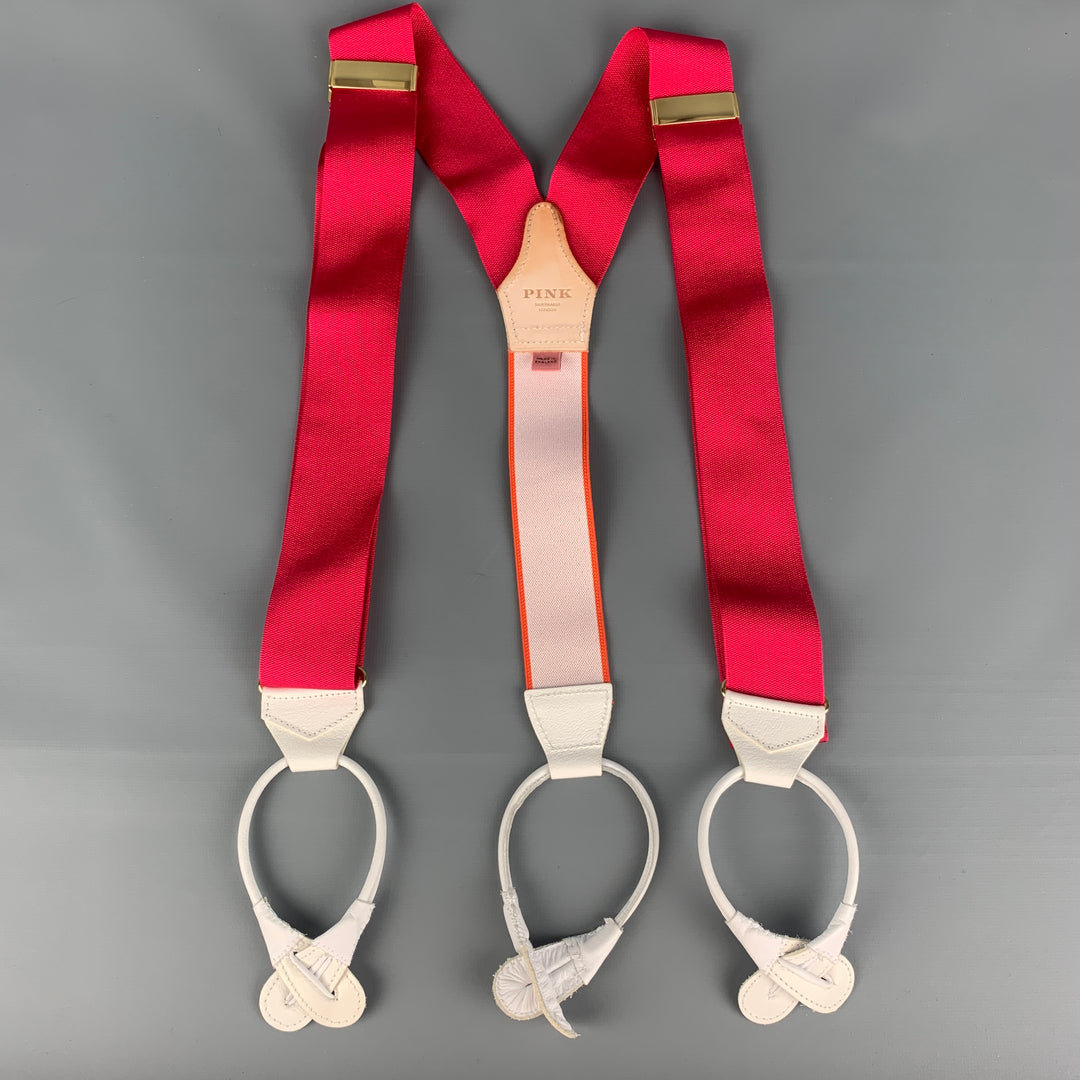 PINK Pink Orange Suspenders
