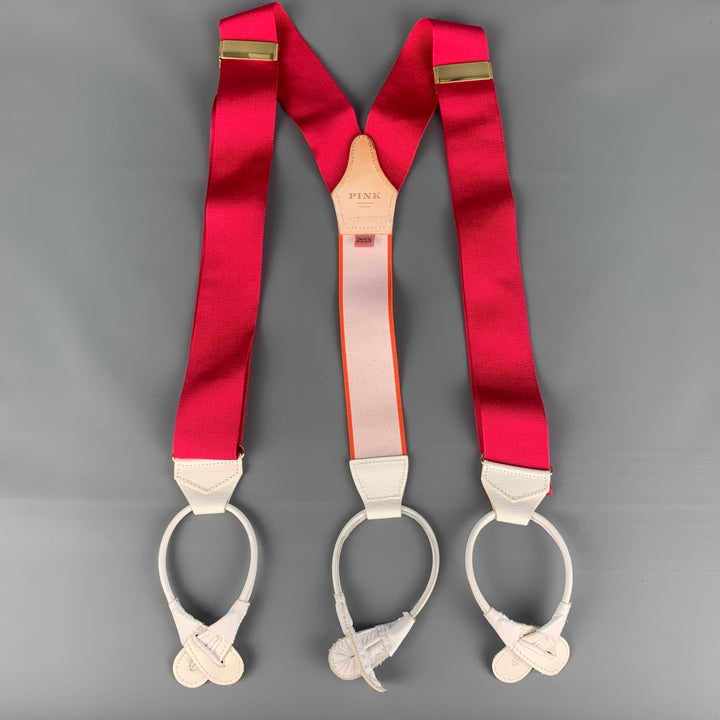 PINK Pink Orange Suspenders