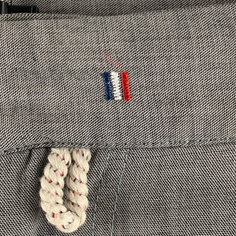 MONCLER Size 30 Grey Cotton Blend Straight Dress Pants