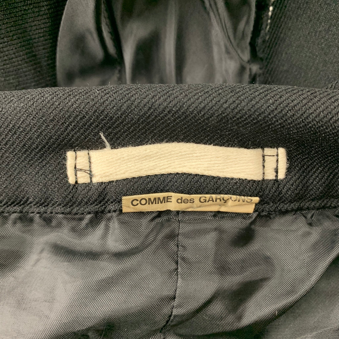 COMME des GARCONS HOMME PLUS Size M Black Polyester Snap Button Cut Out Jacket