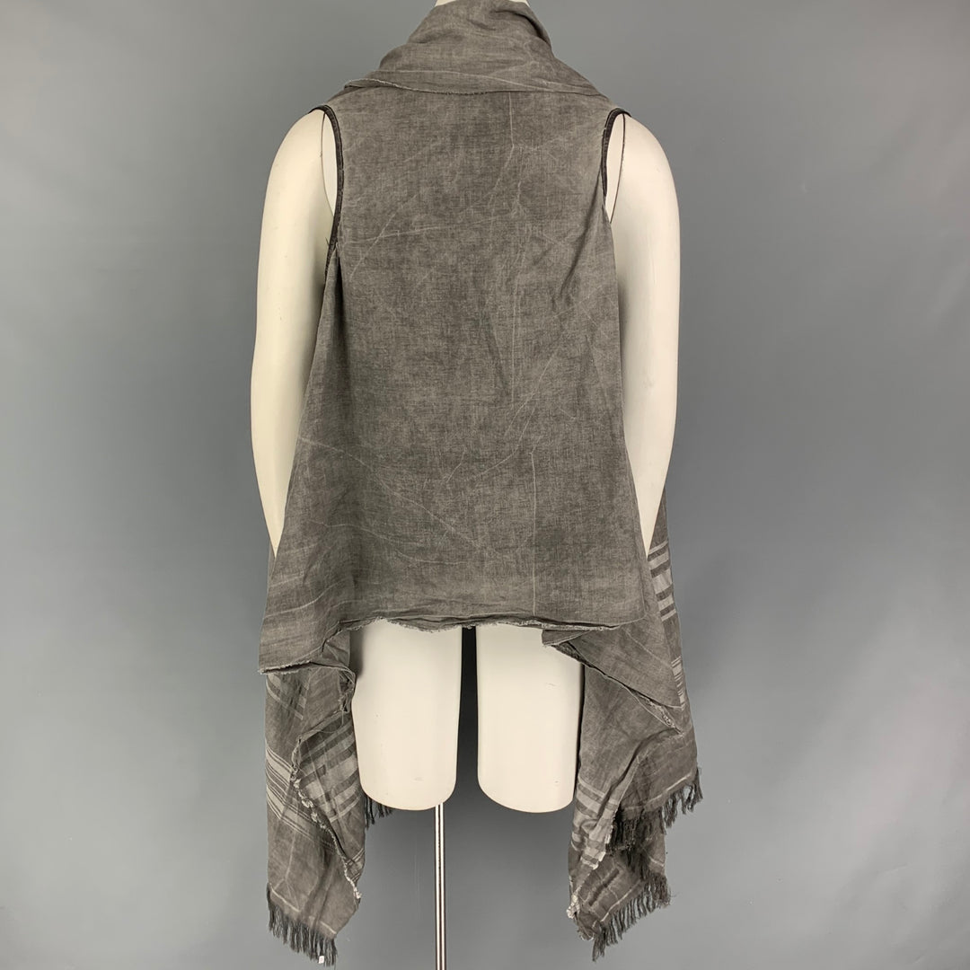 ISAAC SELLAM Size One Size Sage Open Front Vest