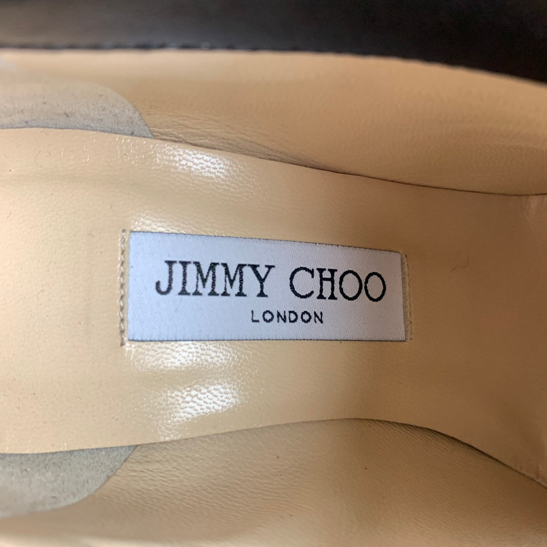 JIMMY CHOO Size 8 Black Suede Ankle Boots
