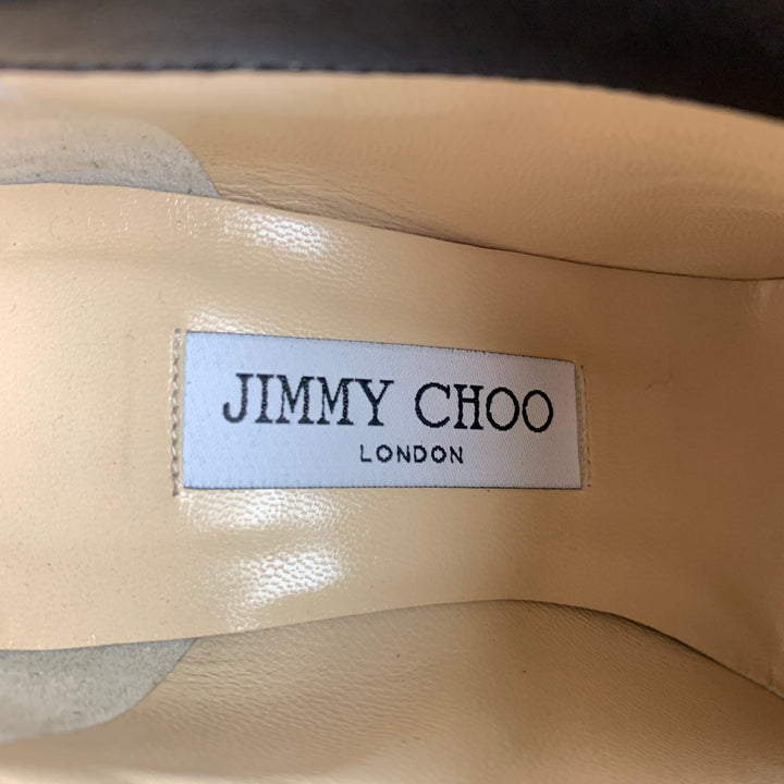 JIMMY CHOO Size 8 Black Suede Ankle Boots