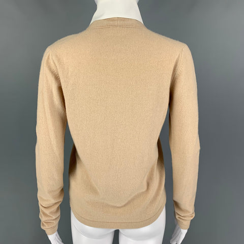 CHANEL Size 6 Beige Cream Cashmere Cardigan