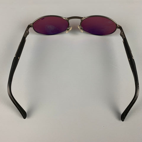 BOLLE Black Metal Oval Rhodia 2.0 Sunglasses