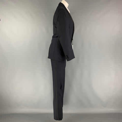 SIMON SPURR VALDEX Size 36 Regular Black Wool Notch Lapel 30 36 Tuxedo