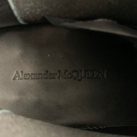 ALEXANDER MCQUEEN Size 8 Brown Black Animal Print Leather Pull On Boots