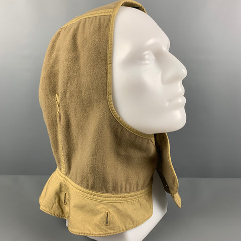 TEN C Size L Khaki Wool Polyamide Hood