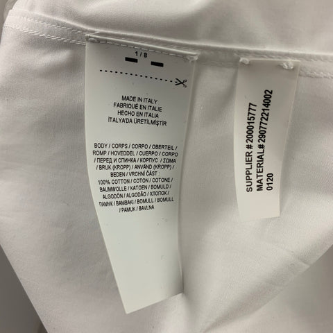 RALPH LAUREN Purple Label Taille 12 Chemise de smoking en coton blanc