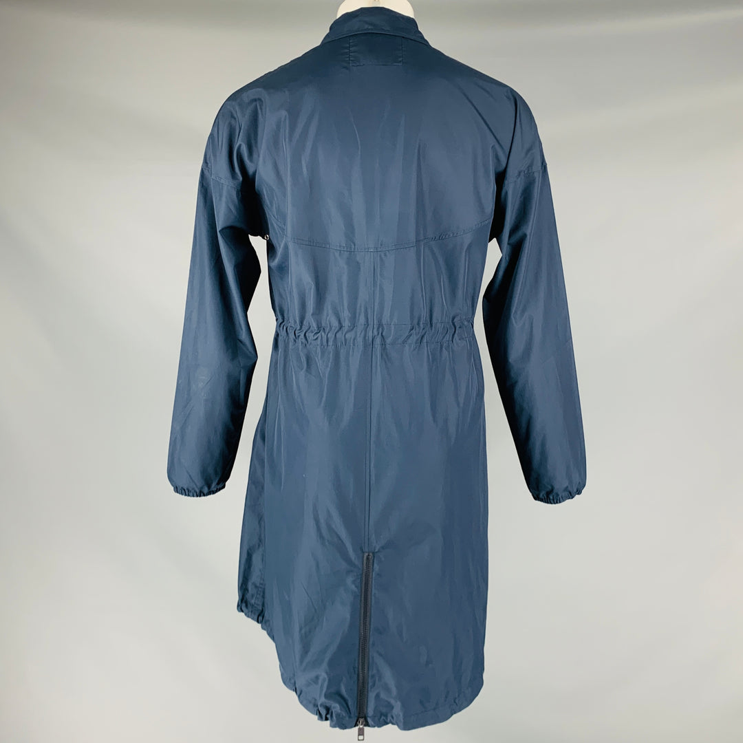 KIM JONES GU Size S Navy Polyester Drawstring Coat