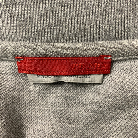 PRADA Taille M Polo uni gris