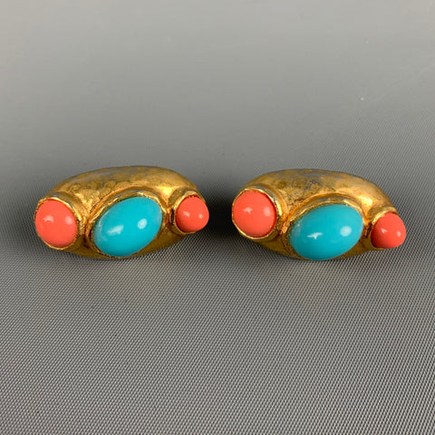 Boucles d'oreilles à clip en or VINTAGE