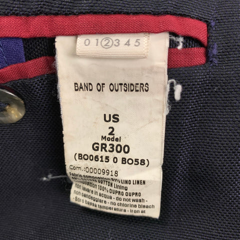 BAND OF OUTSIDERS Size 40 Navy Cotton / Linen Sport Coat