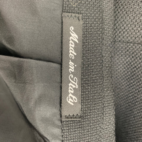 PAL ZILERI Size 40 Black Textured Wool Sport Coat