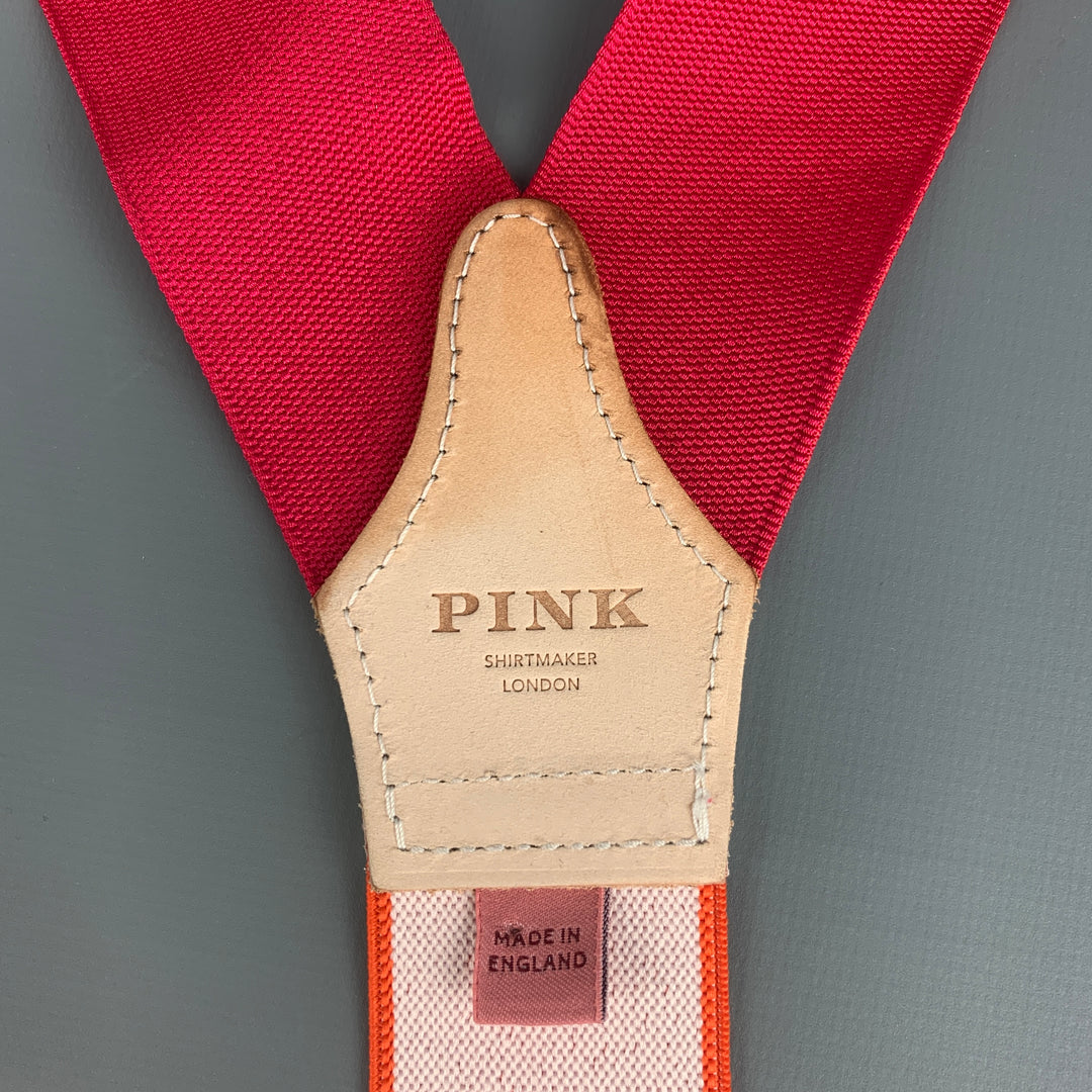PINK Pink Orange Suspenders