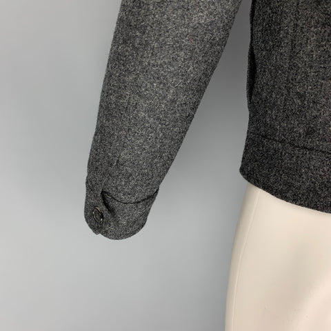 NEIL BARRETT Taille 38 Veste Slim Fit boutonnée en laine grise