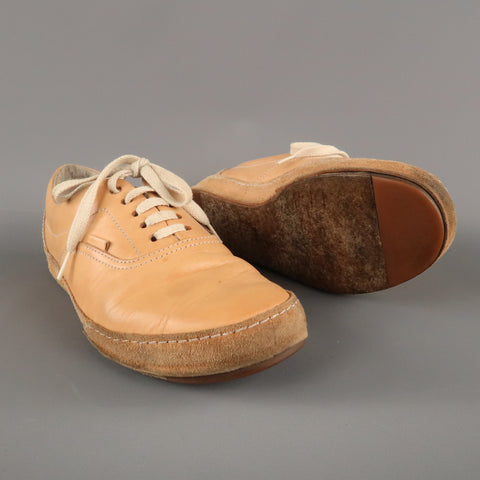 HENDER SCHEME Size 9.5 Tan Leather Lace Up Sneakers