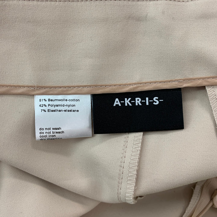 AKRIS Size 8 Pink Cotton Blend Side Zipper Dress Pants
