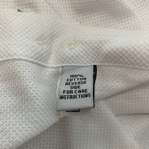 SID MASHBURN Taille L Chemise à manches longues en coton piqué blanc