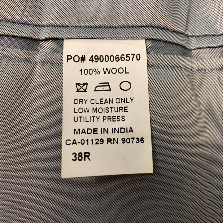 CALVIN KLEIN Size 38 Grey Wool Notch Lapel Sport Coat