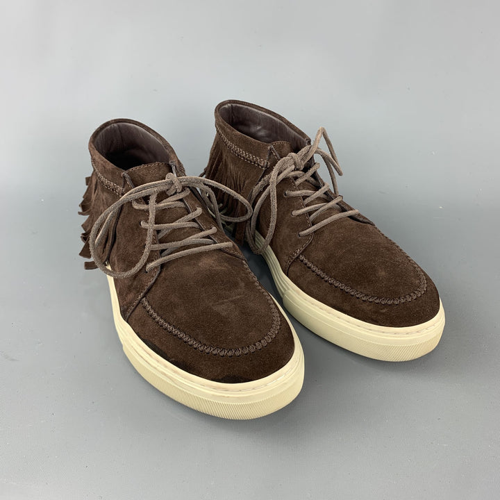 GUCCI Size US 8 Brown Solid Boot Sneakers
