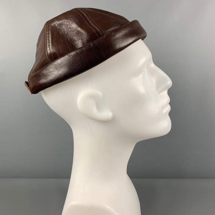 Casquette JUNYA WATANABE x Beton Cire Taille OS Cuir Marron