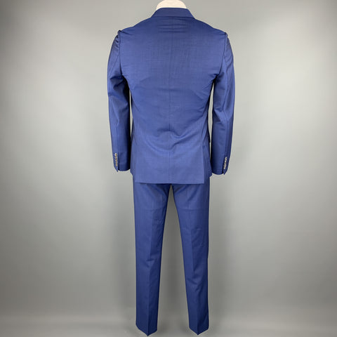PAUL SMITH The Kensington Size 40 Regular Royal Blue Wool / Mohair Suit