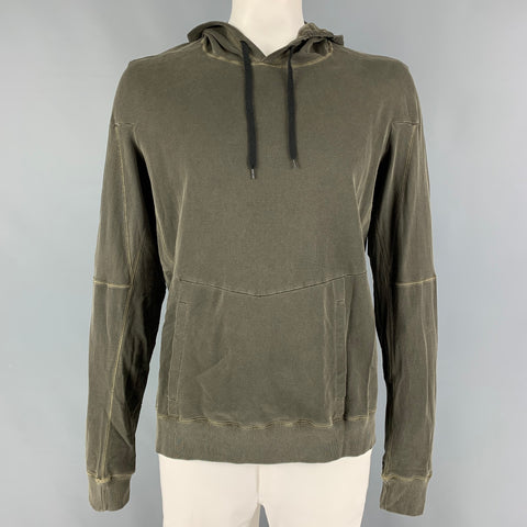 ACRONYM SS 15  Size XL Olive Wash Cotton Hooded S7-C Sweatshirt