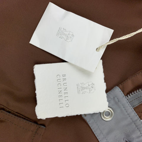 BRUNELLO CUCINELLI Talla 34 Bañador tipo cargo de poliéster marrón Cargo