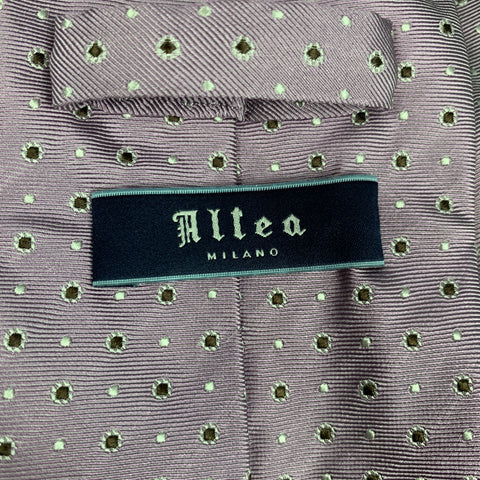 ALTEA Lavender Print Silk Tie