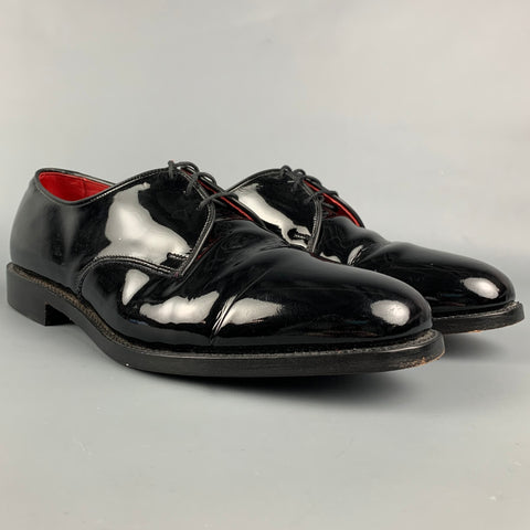 ALLEN EDMONDS Spencer Size 11.5 Black Leather Lace Up Shoes