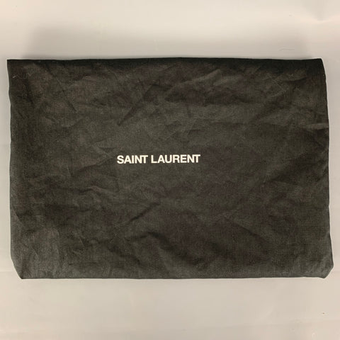SAINT LAURENT Talla 8 Botas por encima de la rodilla de camvas en jacquard negro
