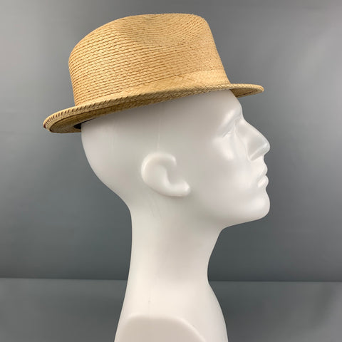 ROYAL PALM Natural Woven Fedora Hat