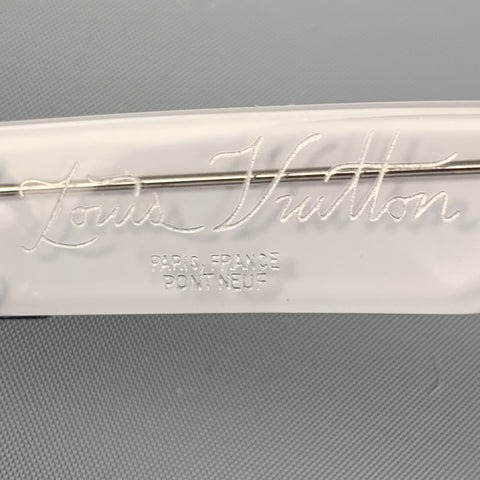 LOUIS VUITTON Blue White Marbled Acetate Sunglasses