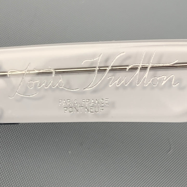 Gafas de sol LOUIS VUITTON de acetato jaspeado en azul blanco