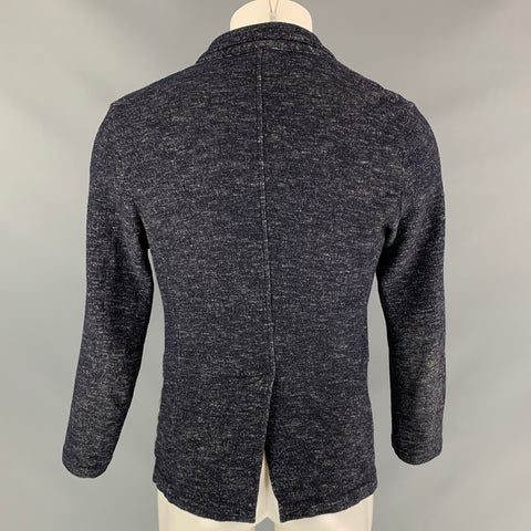 BARENA Taille XL Cardigan en laine mélangée gris chiné