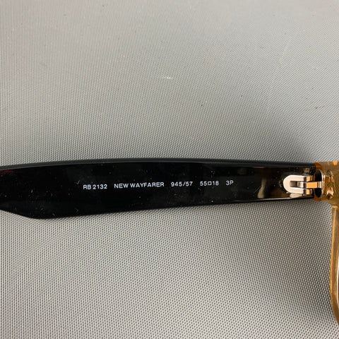 RAY-BAN Amber Black Two Tone Acetate Sunglasses & Eyewear