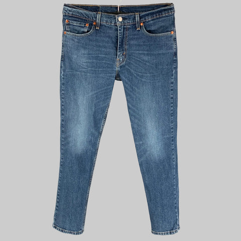 LEVI STRAUSS Talla 32 Vaqueros con bragueta y cremallera de algodón azul