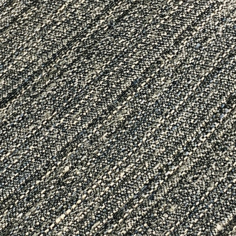 ERMENEGILDO ZEGNA Grey White Diagonal Stripe Linen Silk Tie