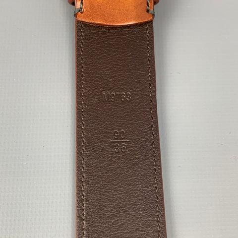 LOUIS VUITTON Size 36 Cognac Leather Belt