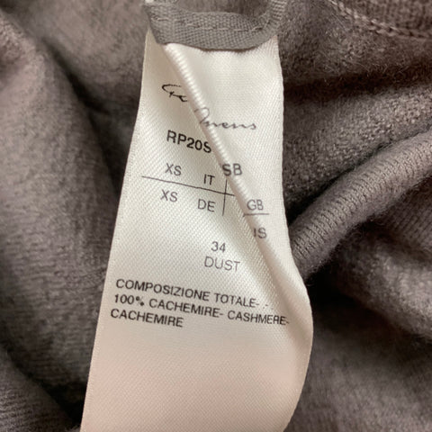 RICK OWENS Size XS Taupe Cashmere Sweatpants