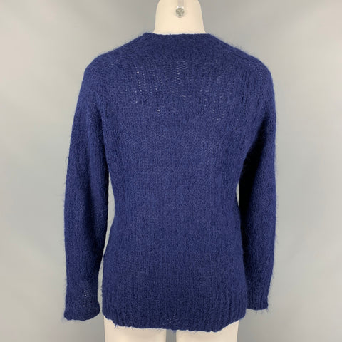 COMME des GARCONS TRICOT Size L Teal Alpaca Blend Textured Sweater