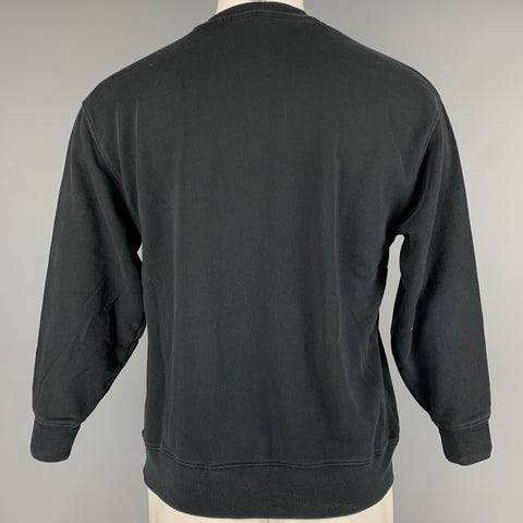 ACNE STUDIOS Size XXS Black Cotton Crew-Neck Sweatshirt