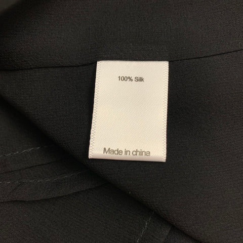 ST. JOHN Size M Black Silk Dress