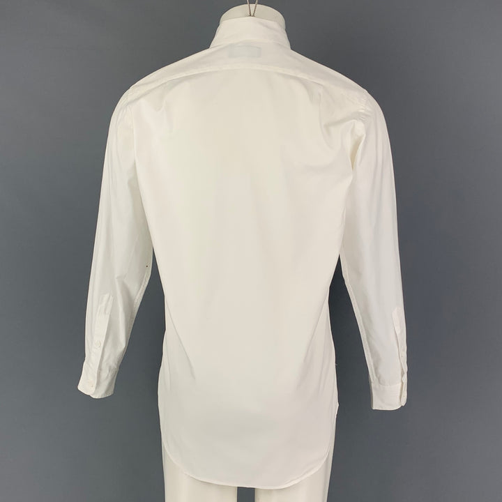 RALPH LAUREN Purple Label Size S White Cotton Long Sleeve Shirt