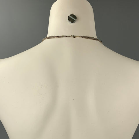 VINTAGE Caramel Silver Pendant Necklace