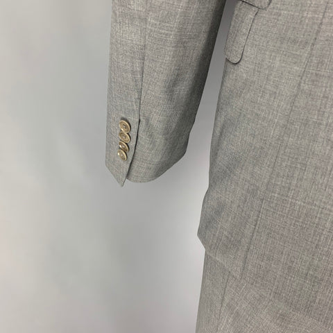 LANVIN Size 40 Gray Wool Notch Lapel Suit