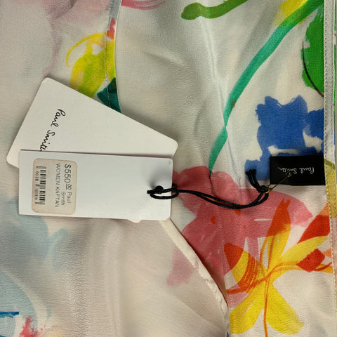 PAUL SMITH Size One Size Multi-Color Silk Kaftan Dress